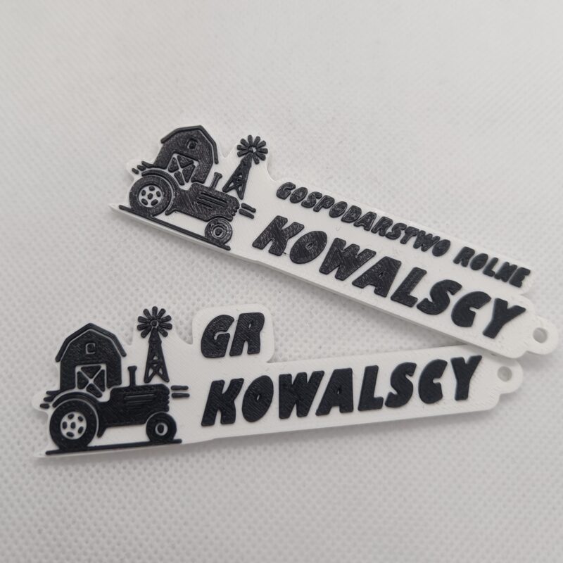 Brelok rolniczy personalizowany z grafiką-farma