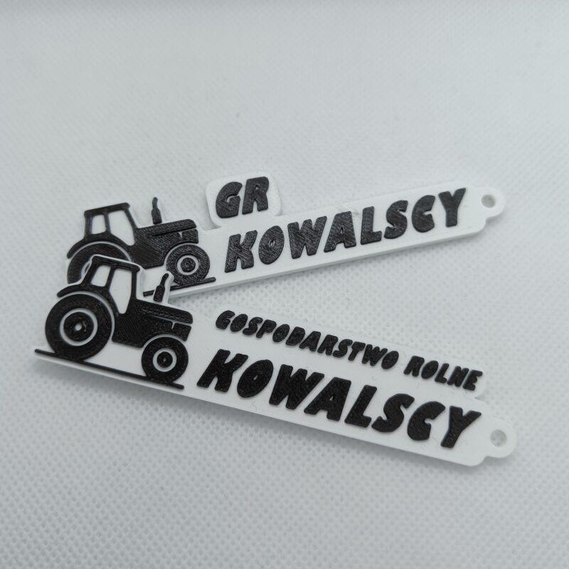 Brelok rolniczy personalizowany z grafiką-traktor