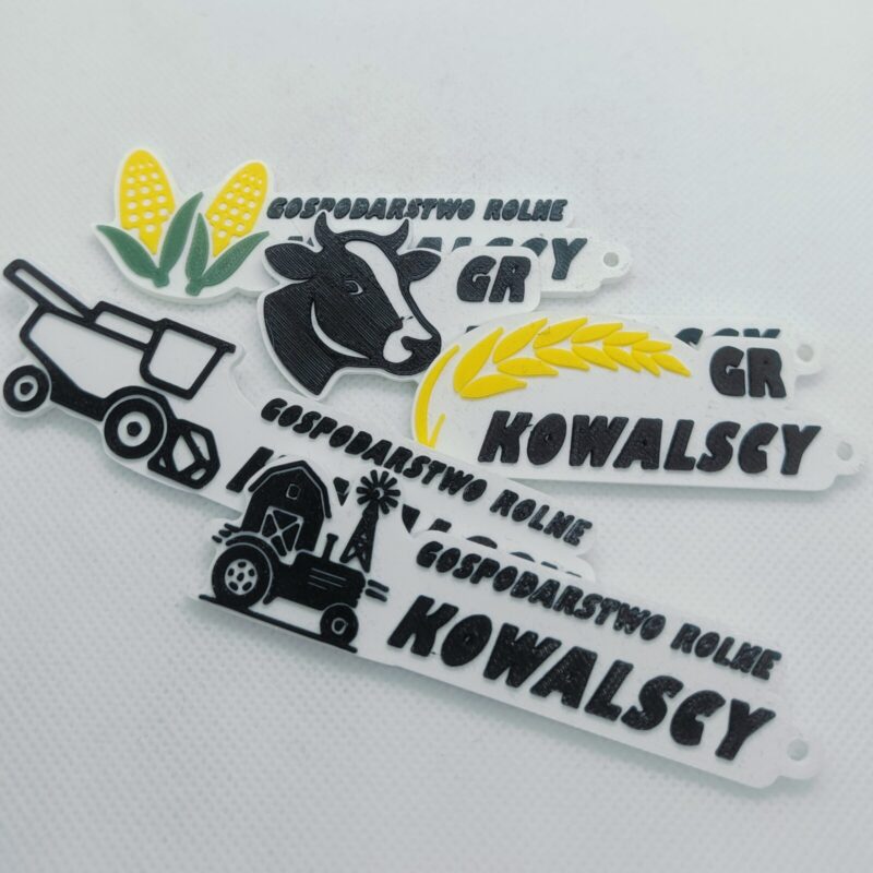 Breloki rolnicze - personalizowane
