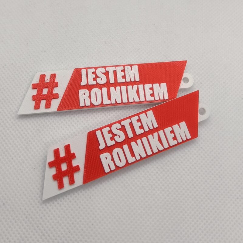 Brelok rolniczy „#JESTEM ROLNIKIEM”