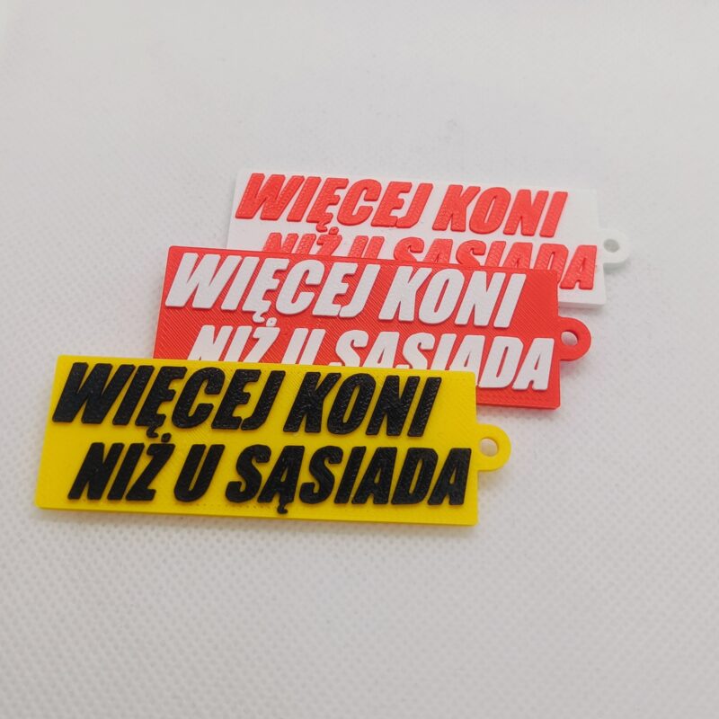 Brelok Rolniczy "WIECEJ KONI NIŻ U SĄSIADA"