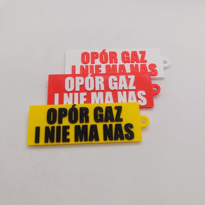 Brelok Rolniczy "OPÓR GAZ I NIE MA NAS"