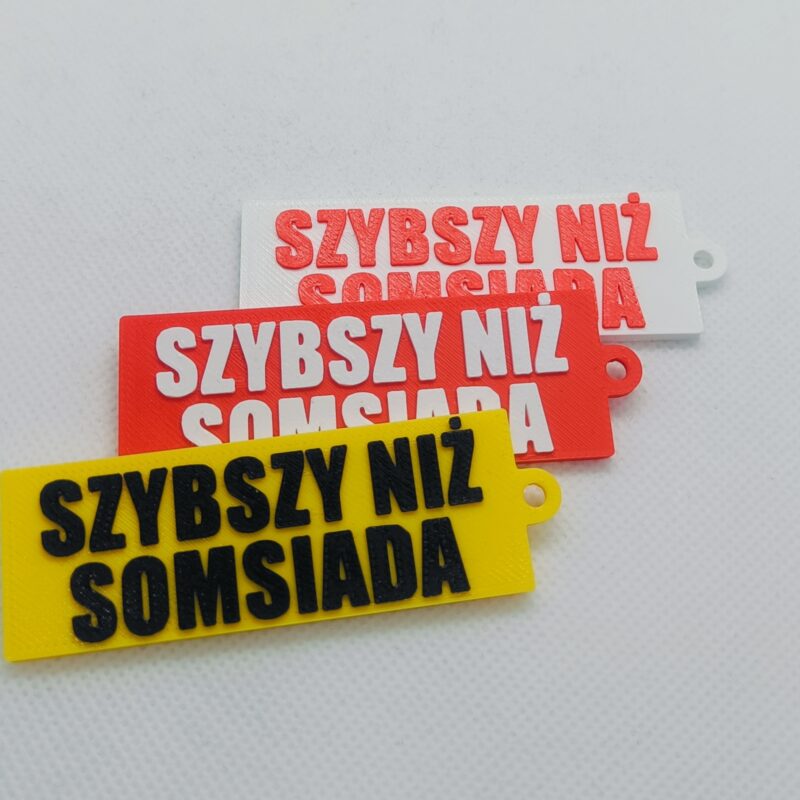 Brelok Rolniczy "SZYBSZY NIŻ SOMSIADA"